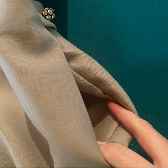 Vintage Richard Frontman 1960s Gray Button Up Collared Sleeveless Dress - Picture 6 of 16